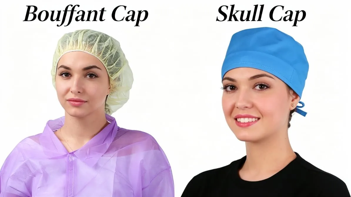 Bouffant Cap vs Skull Cap